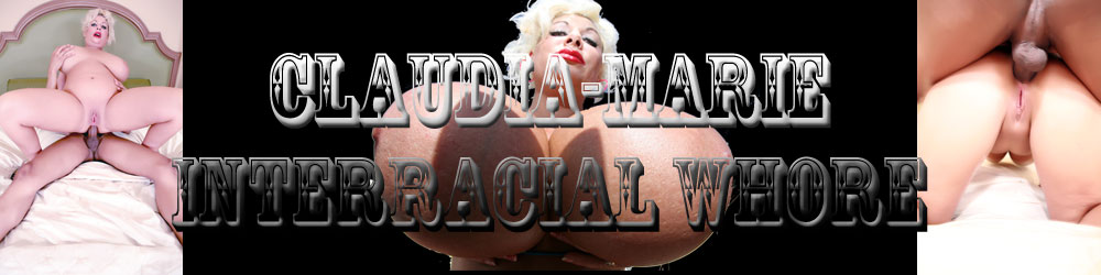 Claudia-Marie big tits whore interracial anal sex